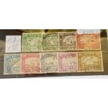 ADEN SG1-9 (1937). Fine used, nice CDS cancels(some DOI ). Cat £55