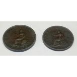 1799 and 1806 half-pennies