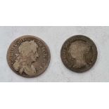 Two groats 1683 and 1839