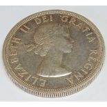 1953 Canadian silver dollar