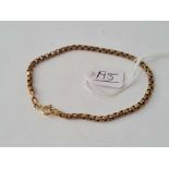 A box link bracelet 9ct - 7.9 gms