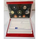 1994 proof coin set in red case FDC