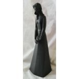 Boxed Royal Doulton Black basalt figure. Contemplation