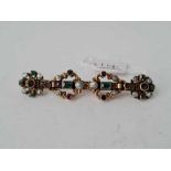 A antique AUSTRO HUNGARIAN gem set brooch