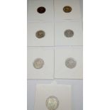 1913-1919 seven silver threepences