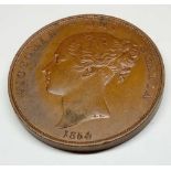 1854 penny good grade