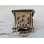 A metal folding travelling watch