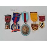 Five assorted Masonic Jewells
