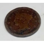 1853 USA large one cent