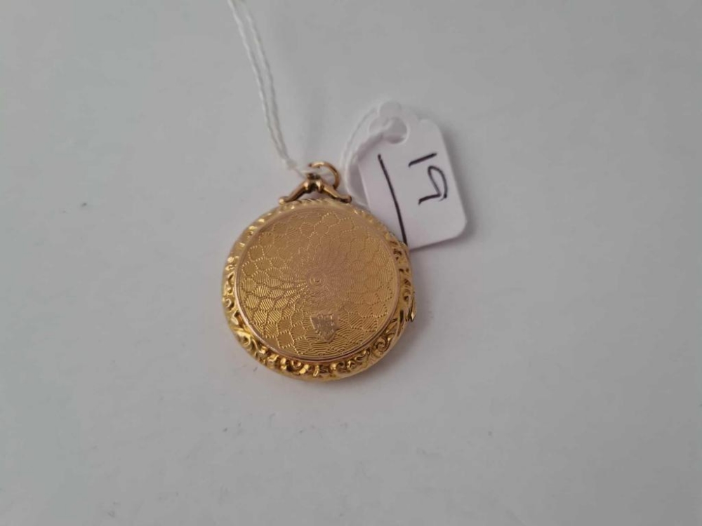 A good back and front fancy locket 9ct - 4.4 gms - Image 2 of 3