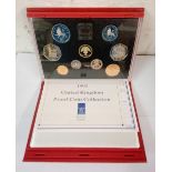 1992 proof coin set (scarce) in red case FDC