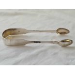 Pair of exeter Victorian sugar tongs 1839. 34gms