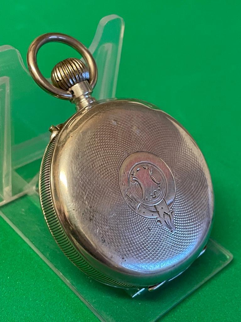 Antique solid silver ottoman dial pocket watch ( working ). - Image 5 of 5