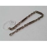 A silver Albert chain 44g