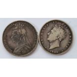 Shilling 1825 and 1892