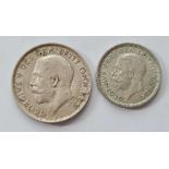 1915 shilling and 1927 sixpence better grade
