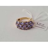 A tanzanite ring 9ct size O - 5.7 gms