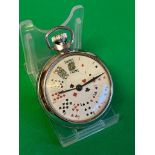 Vintage pocket watch playing card dial Working