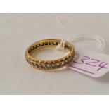 A eternity ring 9ct size O - 2.7 gms