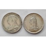 Shillings 1887 and 1897