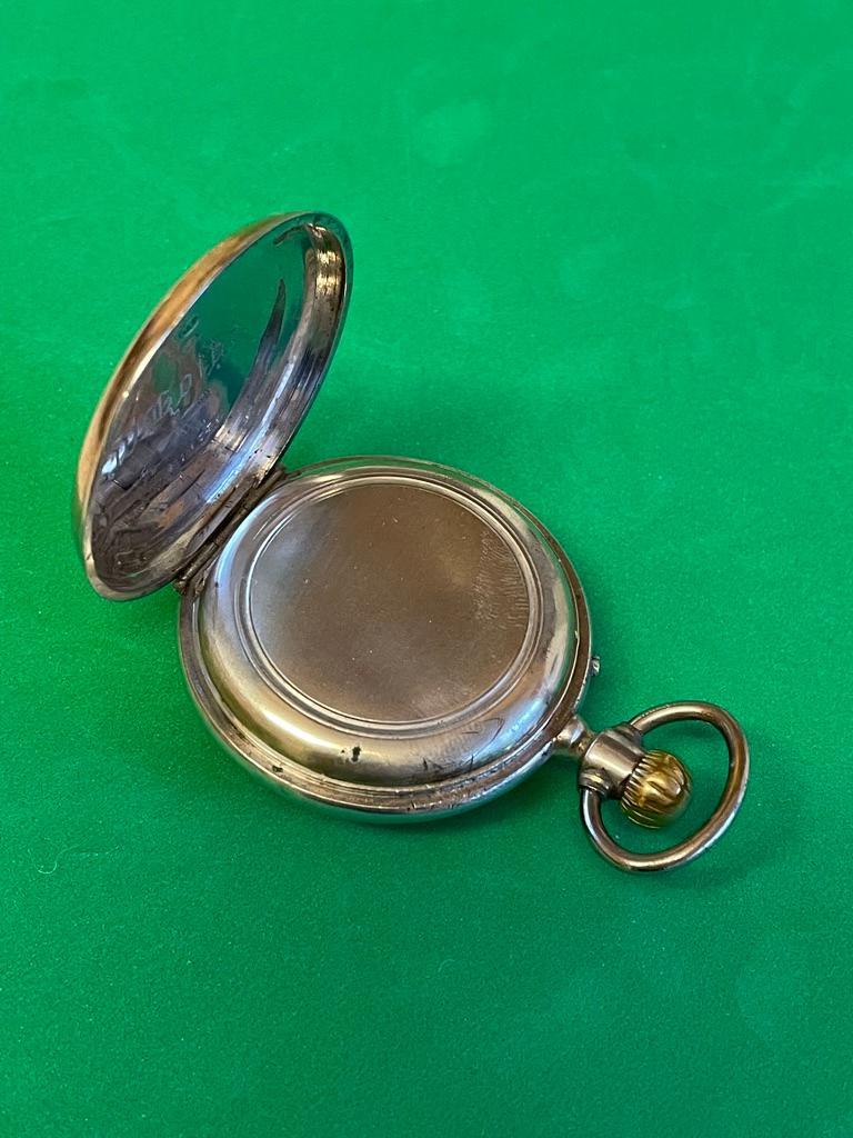 Vintage gents solid silver pocket watch - Image 5 of 7