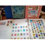 Carton of mixed albums + small st. bk. of world stamps (5)