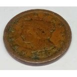 1850 USA large one cent