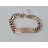 Gents silver ID bracelet 61g