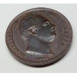 1833 farthing better grade