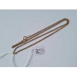 A belcher link neck chain 9ct 18 inches - 3.8 gms