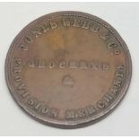 Unofficial farthing 1849 Jonex Well Liverpool, rare