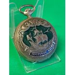 Vintage gents full hunter pocket watch , working