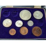 South Africa part proof set 1952 (eight coins)