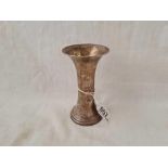 A spill vase concaved shaped 4" high, B'ham 1909?, w.54g