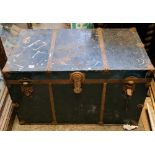 A metal Trunk 34” wide