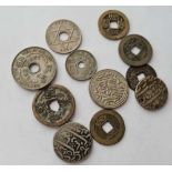 Ten foreign coins