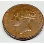 1857 penny good grade