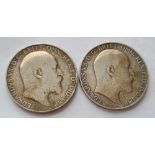Two florins 1907 and 1909
