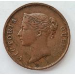 Indian straits 1862 1 cent