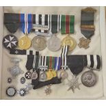 A cabinet of St Johns medals & badges awarded to John Hirst (1970's)