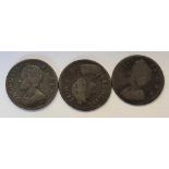 Three more farthings 1754 and two 1736
