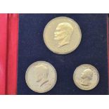 USA 1976 three coins silver proof set
