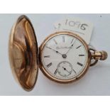 A gents rolled gold pocket watch by Elgin