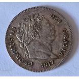 A George III silver twopence 1817 high grade