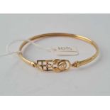 A Celtic bangle / bracelet 9ct (AF) - 5.8 gms