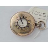 A gents silver half hunter pocket watch by J W Benson with seconds dial WO