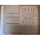 TRIAL OF JOHN HAMBDEN The Tryal and Conviction of John Hambden Esq; Upon an Indictment of High-