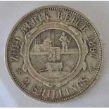 South Africa kruger two shillings 1897