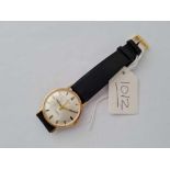 A gents wrist watch by Lada 9ct with seconds sweep WO