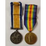 A pair of WWI medals PTE C.F Eaton, IS Lond B No 6480